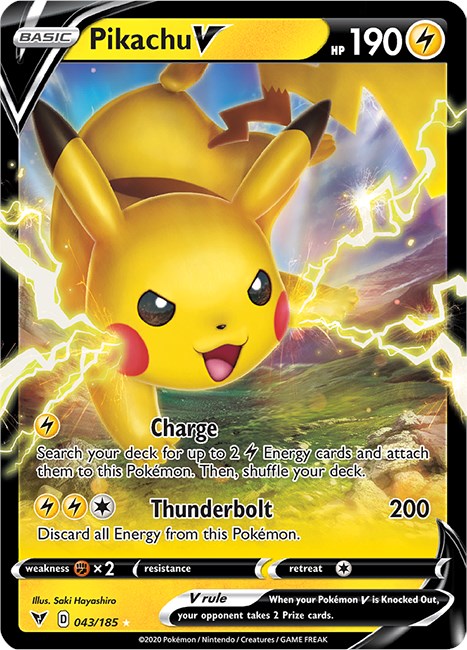Pikachu V 43 — Vivid Voltage — Holo