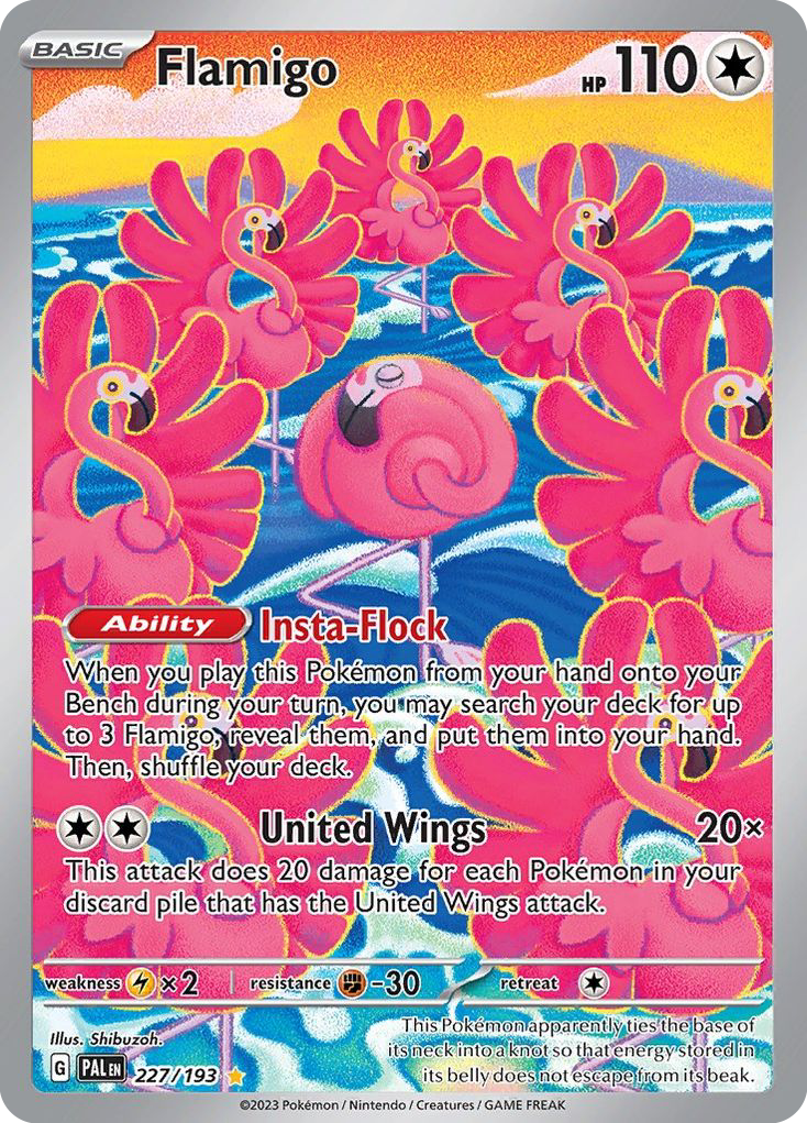 Flamigo 227/193 — Paldea Evolved — Illustration Rare