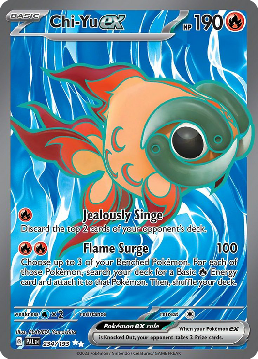 Chi-Yu ex 234/193 — Paldea Evolved — Ultra Rare (Full Art)