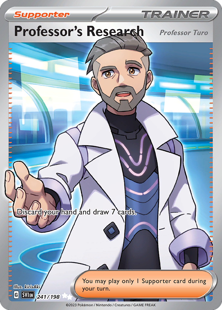 Professor's Research (Professor Turo) 241/198 — Scarlet Violet Base — Ultra Rare (Full Art)