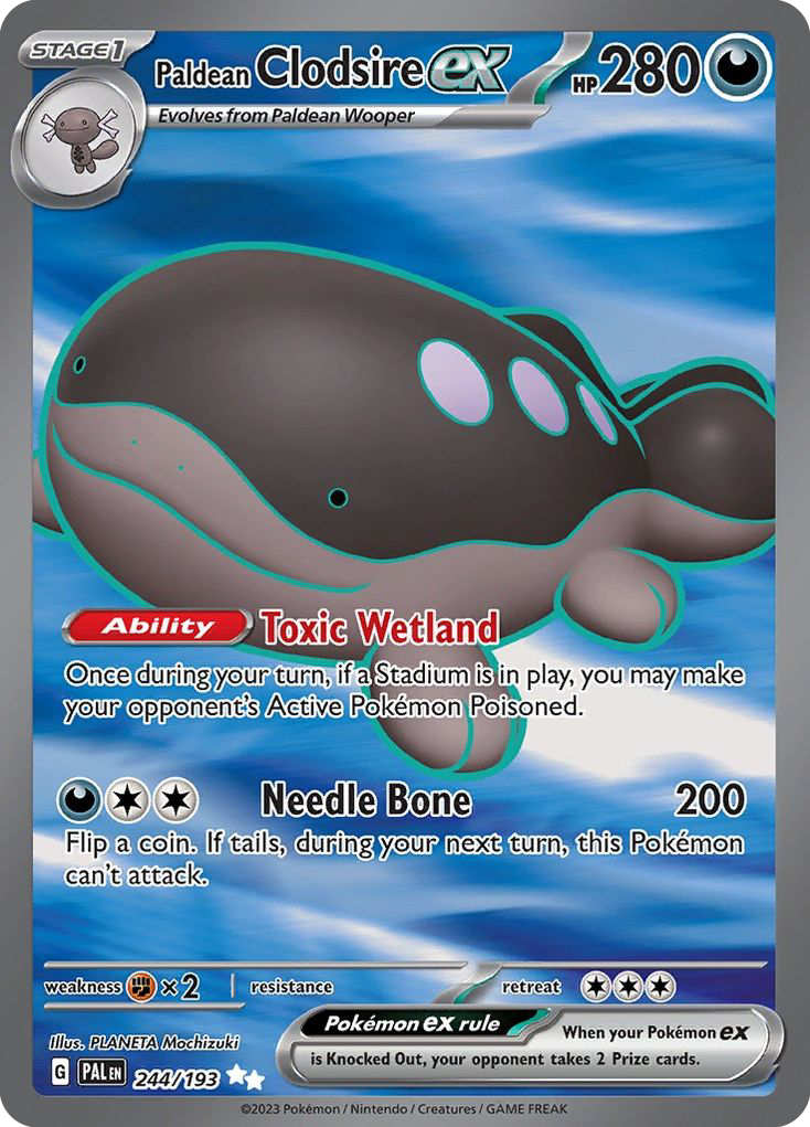 Paldean Clodsire ex 244/193 — Paldea Evolved — Ultra Rare (Full Art)