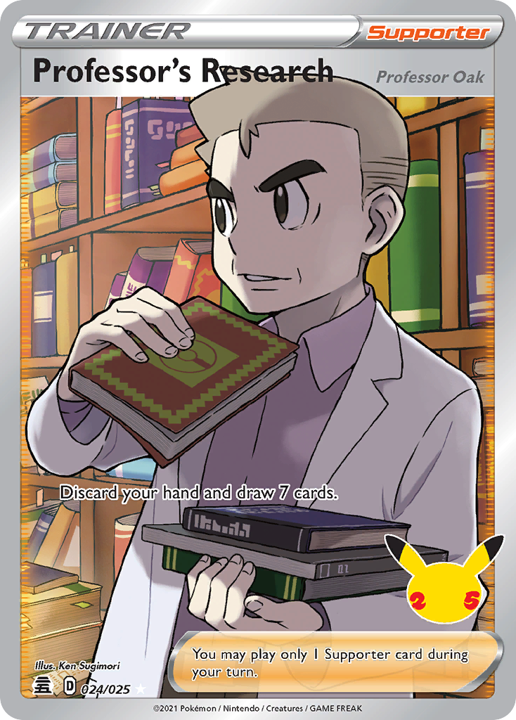 Professor's Research (Professor Oak) 024/025 — Celebrations — Ultra Rare (Full Art)