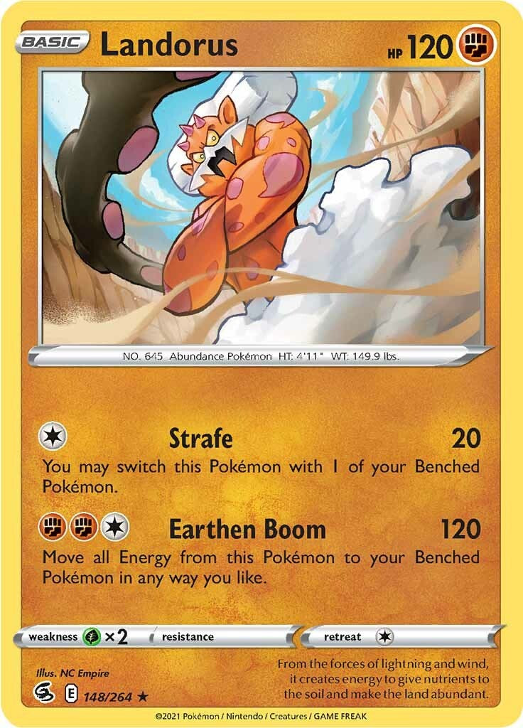 Landorus 148 — Fusion Strike — Holo