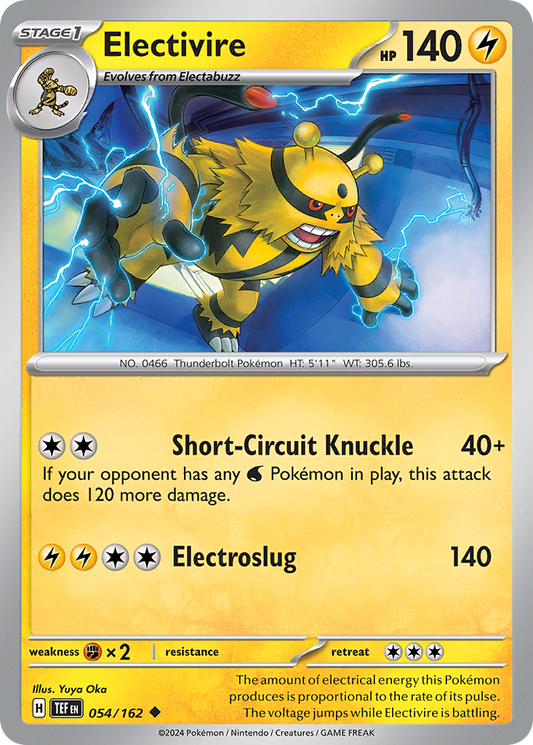 Electivire 054 — Temporal Forces — Reverse Holo