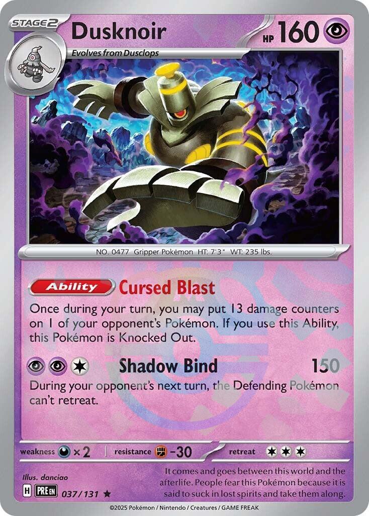Dusknoir 037 — Prismatic Evolutions — Masterball Holo