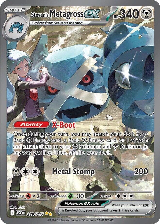 Steven's Metagross ex 289/217 — Ascended Heroes — Special Illustration Rare