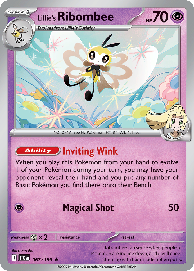 Lillie's Ribombee 67 — Journey Together — Holo Rare