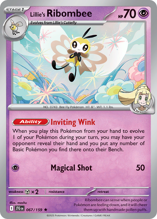 Lillie's Ribombee 67 — Journey Together — Holo Rare