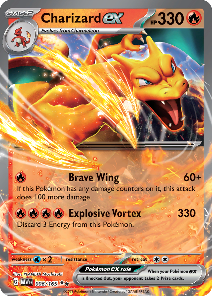 Charizard ex 6/165 — Pokémon 151 — Double Rare