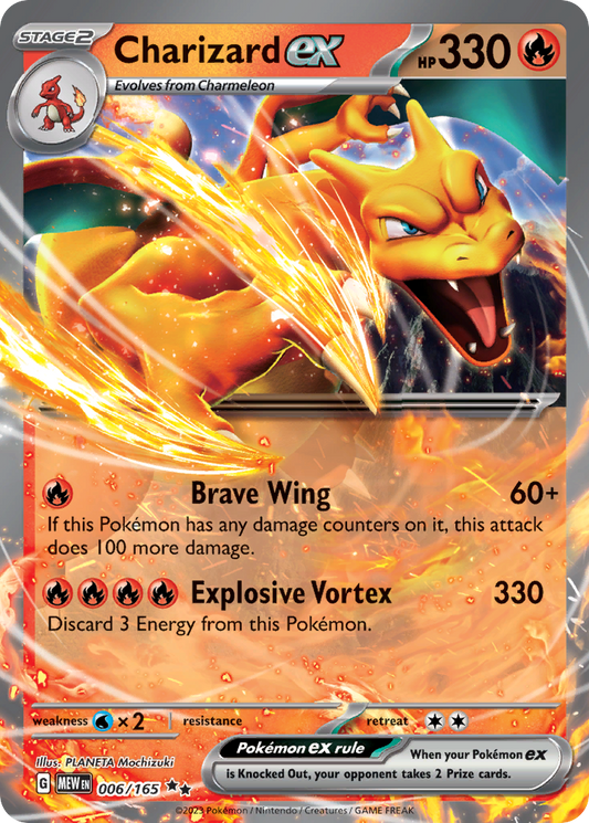 Charizard ex 6/165 — Pokémon 151 — Double Rare