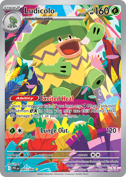 Ludicolo 095/094 — Phantasmal Flames — Illustration Rare