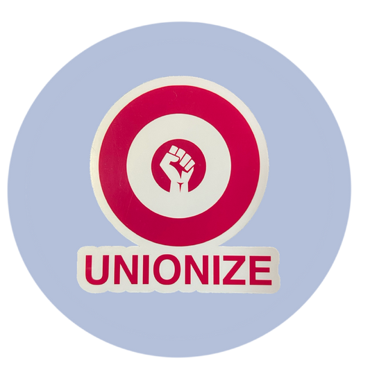 Red Bullseye Union Stickers - 3 Pack