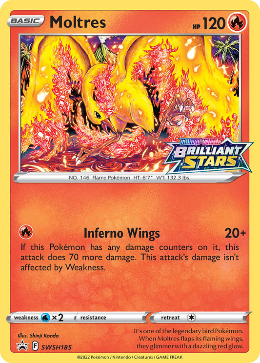 Moltres SWSH185 — Sword & Shield Promo — Promo