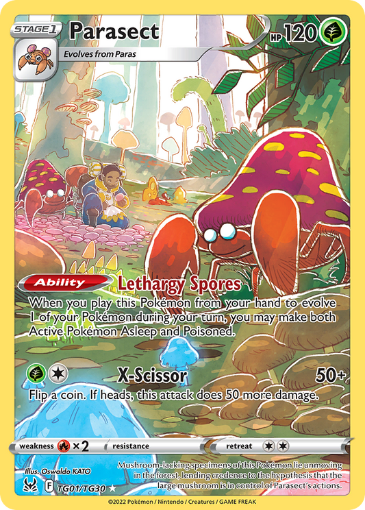 Parasect TG01/TG30 — Lost Origin — Ultra Rare (Full Art)