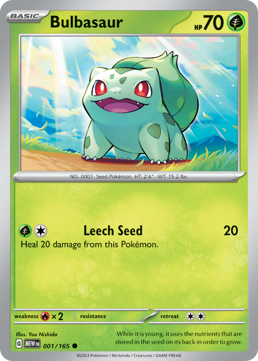 Bulbasaur [Cosmos Holo] 1 — Pokémon 151 — Cosmos