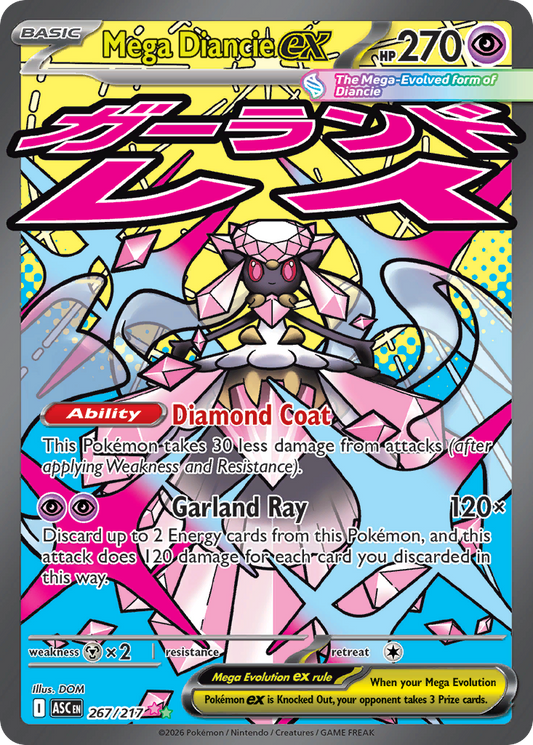 Mega Diancie ex 267 — Ascended Heroes — Holo