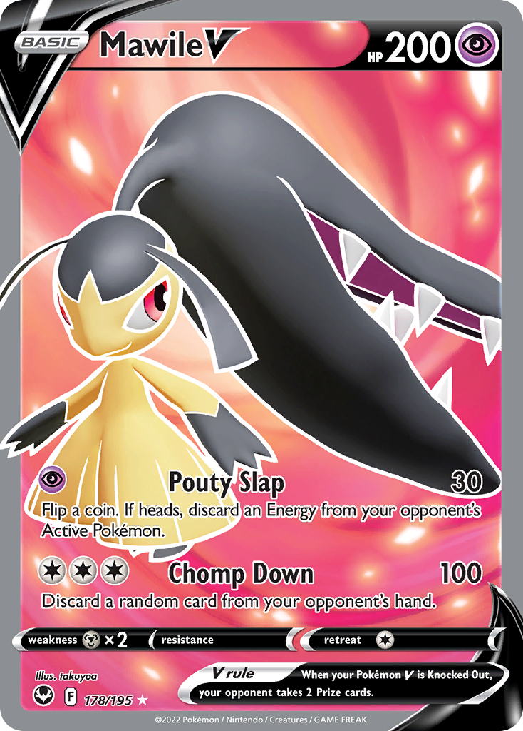 Mawile V 178 — Silver Tempest — Holo