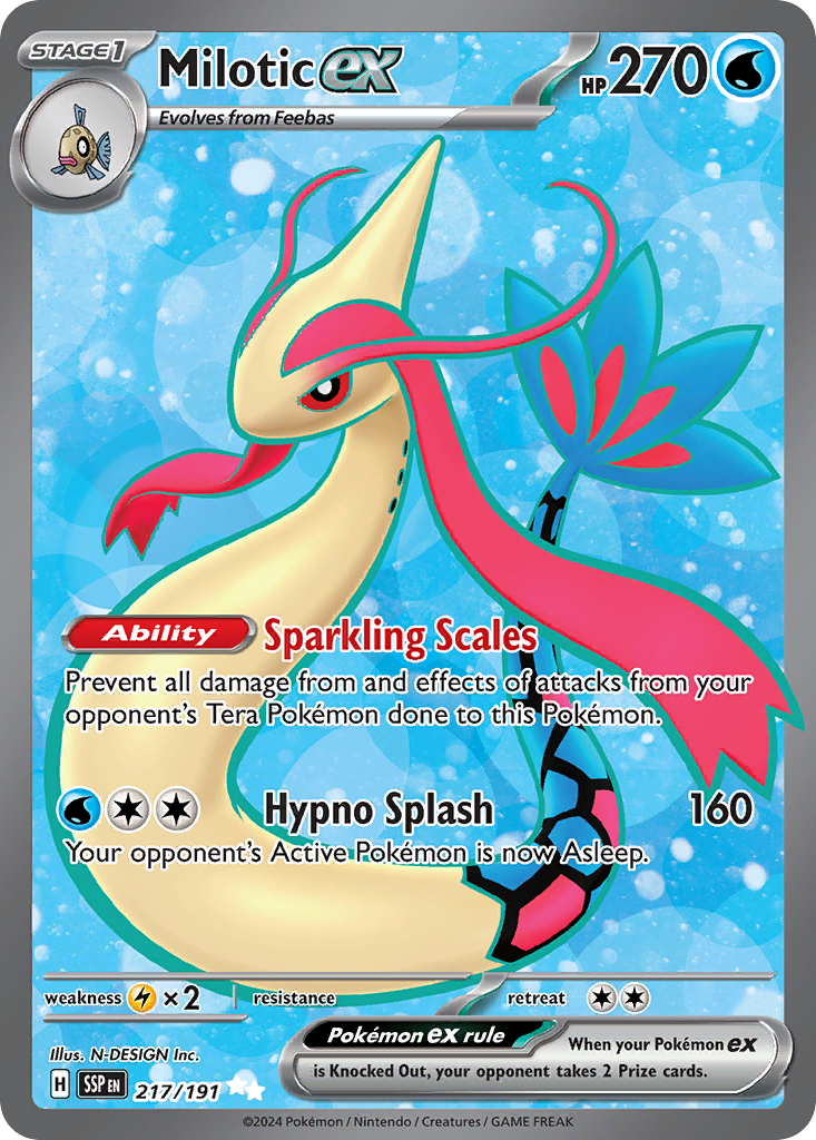 Milotic ex 217 — Surging Sparks