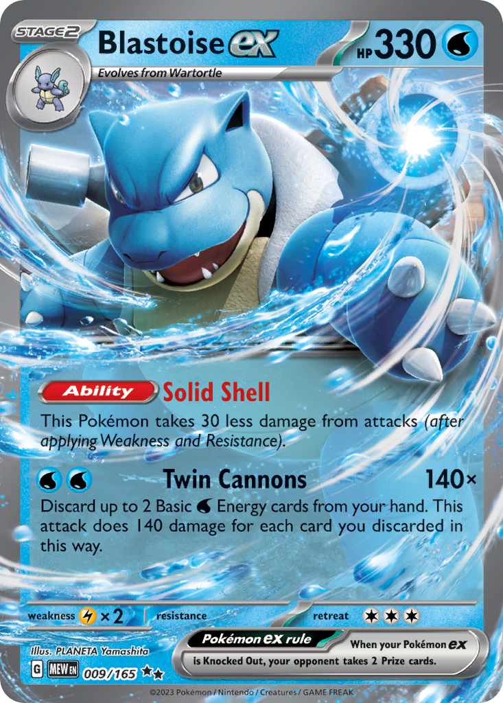 Blastoise ex 9 — Pokémon 151