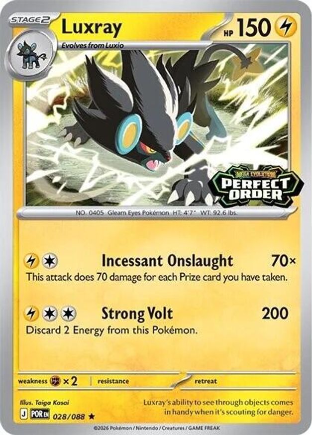 Luxray 028/088 — Perfect Order Stamped Promo (Sealed) (sealed)