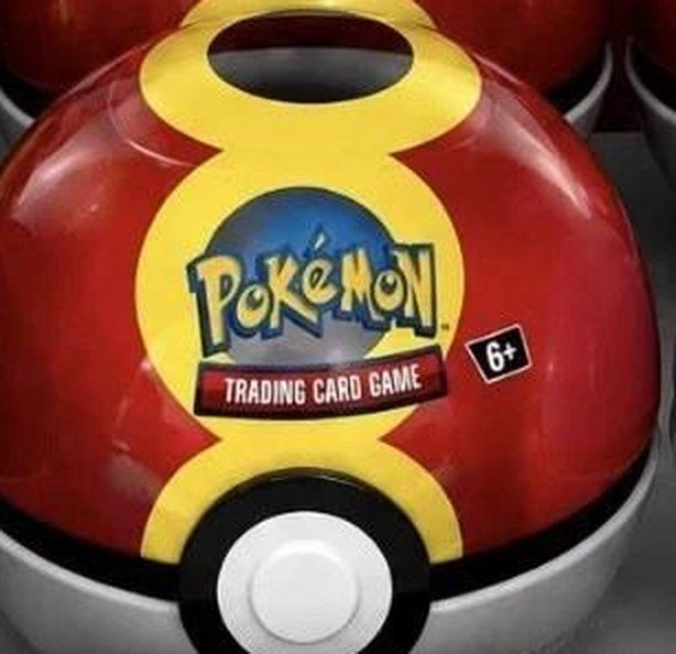 Poké Ball Tin — Assorted Designs (3 Boosters + Sticker Sheet) (sealed)