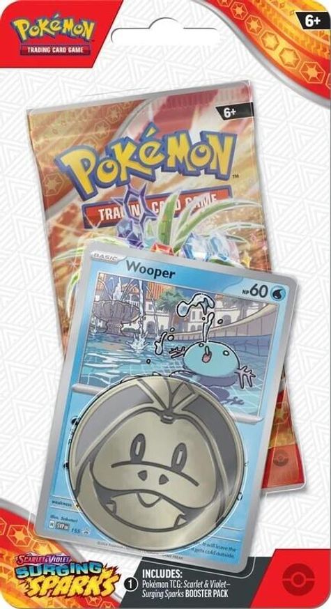 Surging Sparks Single Pack Blister — Wooper or Pachirisu (Random) (sealed)